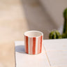 Striped espresso cup