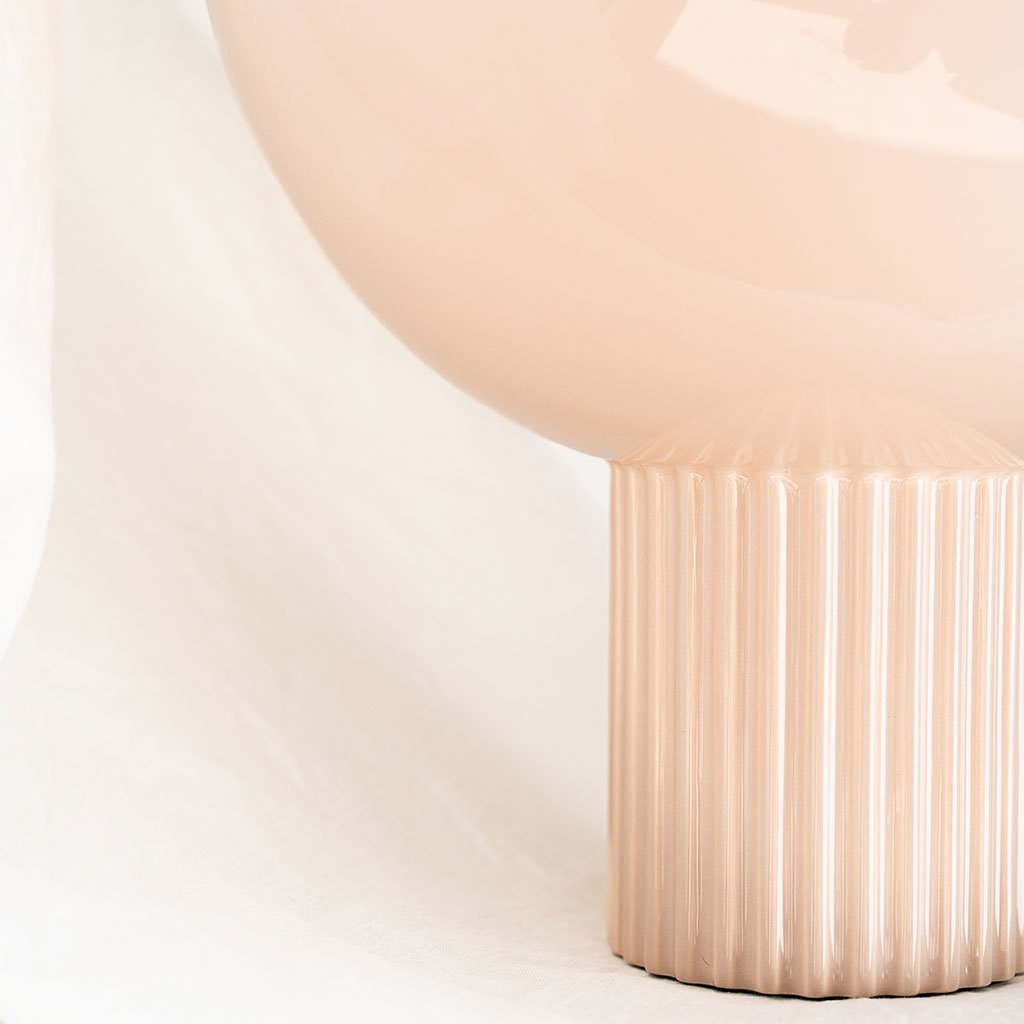 Lampe en céramique Coupo - Poudré brillant - Oustao