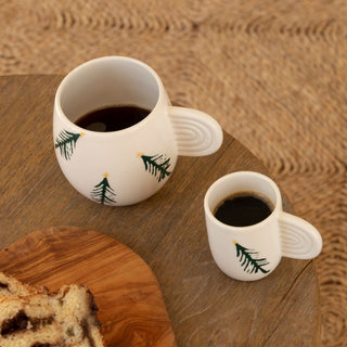Mug en céramique Ambre - Sapin - Oustao