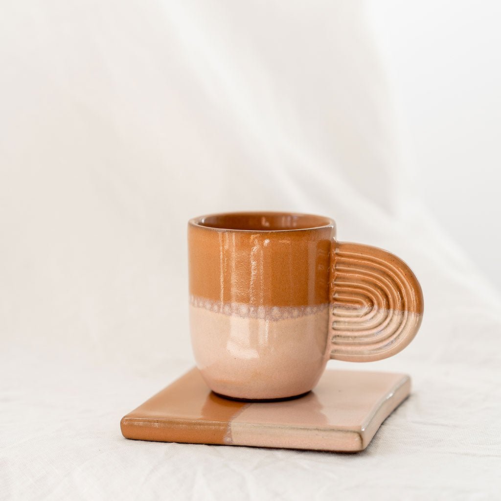 Tasse en céramique Ambre - Bicolore - Oustao