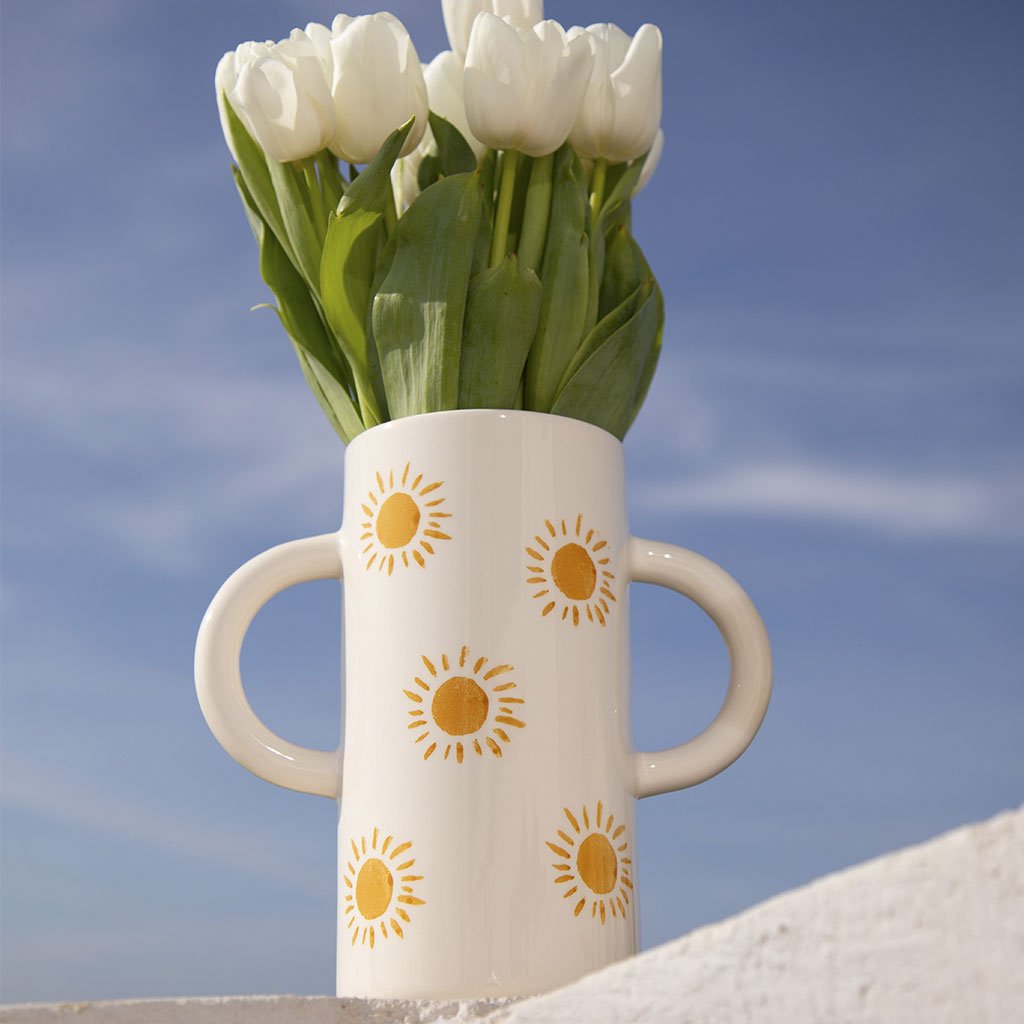 Vase en céramique Mediterranea - Soleil - Oustao