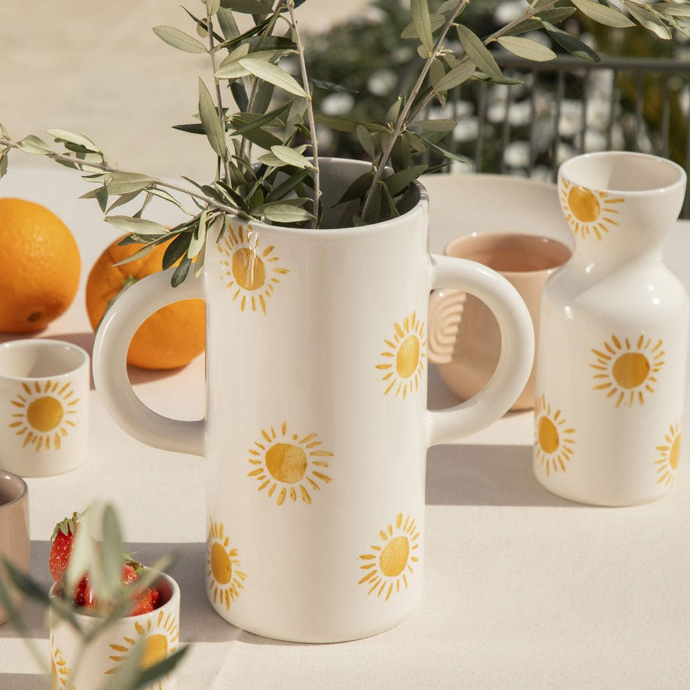 Vase en céramique Mediterranea - Soleil - Oustao