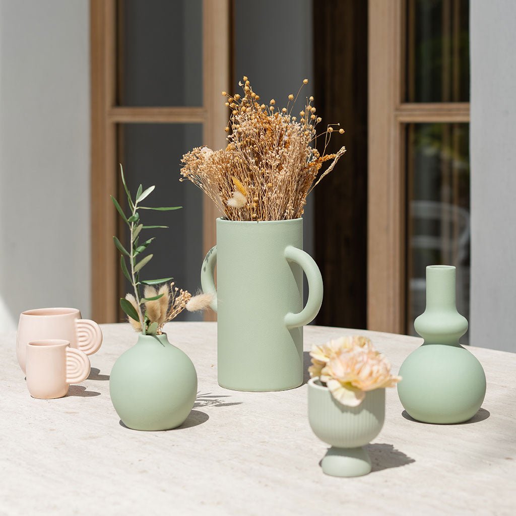 Vase en céramique Mediterranea - Vert - Oustao
